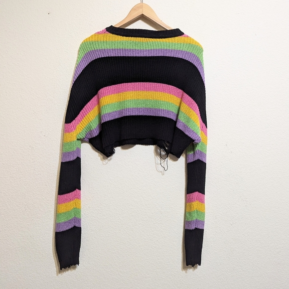 Killstar Multicolor Striped Sweater - Picture 6 of 8